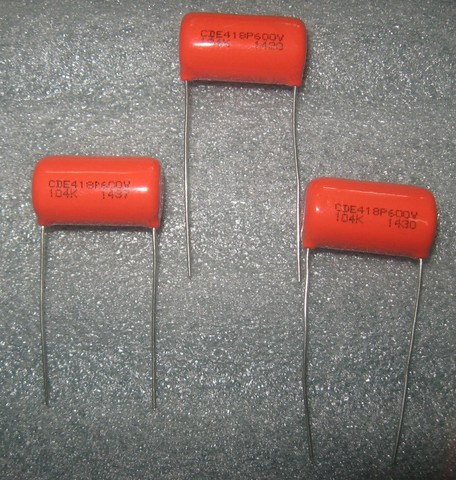 10PCS CDE SPRAGUE CDE418P 600V0.1UF P25MM Orange fever film capacitor MKP SBE 418P 104K 600V 104/600V ► Photo 1/3