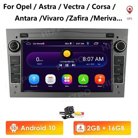 2G RAM 16GB Android 2DIN car radio GPS WiFi player for opel Vauxhall Astra H G J Vectra Antara Zafira Corsa Vivaro Meriva No DVD ► Photo 1/6