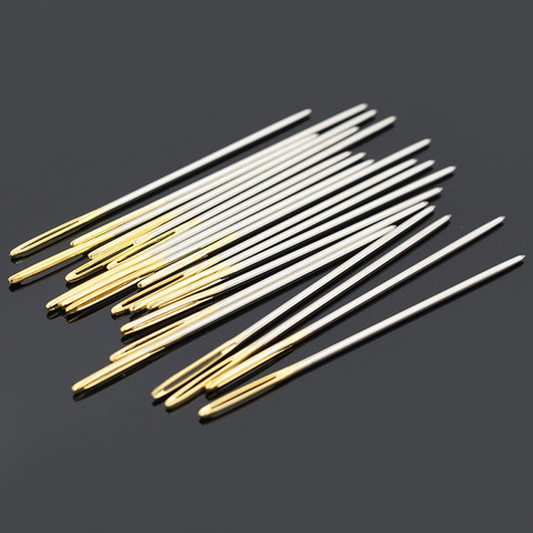 Handmade High Quality Home Supplies DIY Crafts Sewing Leather Needle Stainless Steel Pins Hand Round Prism Head Blunt Pint ► Photo 1/6