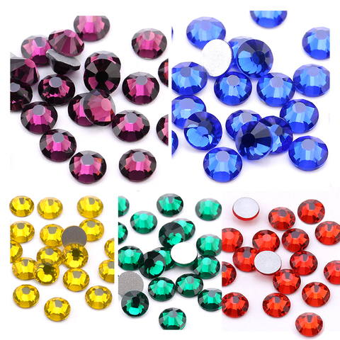 New Deals 1440pcs/pack SS20 Crystal With Glue On Flatback M-foild Non-hotfix Crystal Glass Rhinestone For Clothes ► Photo 1/6