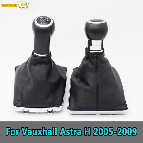For Opel/Vauxhall Astra H 5/6 Speed Car Gear Shift Knob Lever Pen Stick Gaitor Boot Cover 2005 2006 2007 2008 2009 ► Photo 1/6