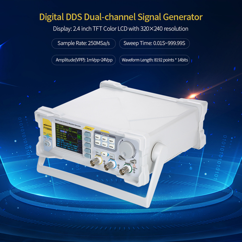 KKmoon FY6900-60M Function Signal Generator High Precision Digital DDS Dual-channel Function Signal/Arbitrary Waveform Generator ► Photo 1/6