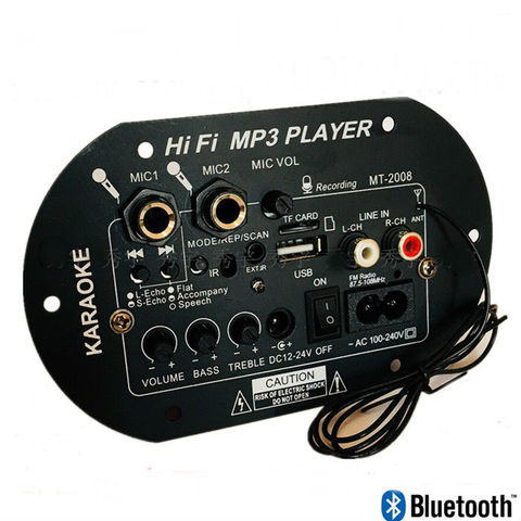 300W Subwoofer Hi-Fi Bluetooth Amplifier Board High Power Bluetooth Car TF USB 12V/24V/220V ► Photo 1/5