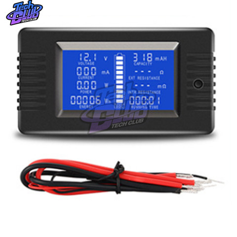 PZEM-013 0-200v 0-10A Digital Battery Tester тестер Ammeter Voltmeter Power Energy Impedance Resistance Capacity Power Meter ► Photo 1/5