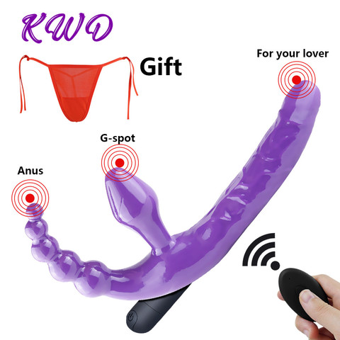 Strapon Dildo Vibrators for Women Dildo Dual Vibrators Remote Control Strapless Strapon Dildo Vibrators Lesbian Sex toy ► Photo 1/6