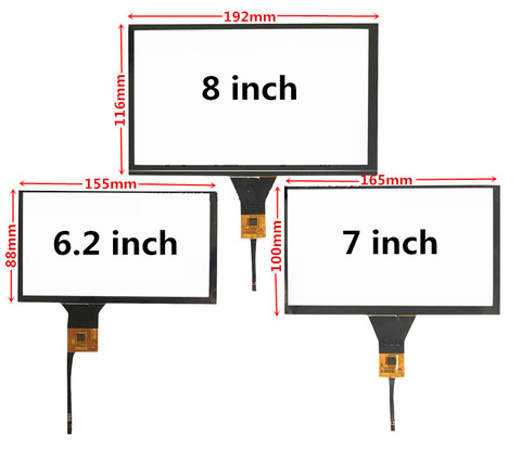 GT911 Capacitive Universal Digitizer for Car DVD GPS navigation multimedia Touchscreen panel Glass ► Photo 1/1