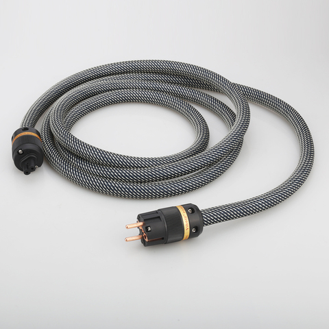 High Quality Audiocrast 10AWG HiFi Power Cord Schuko Power Cable 16mm EU Mains Power Figure 8 IEC female plug HIFI ► Photo 1/6