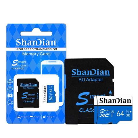 Fast Speed Class 10 Smart SD Card Memory Card 64GB 32GB 16GB 8GB 4GB Mini 64GB TF Card for Smartphone ► Photo 1/6