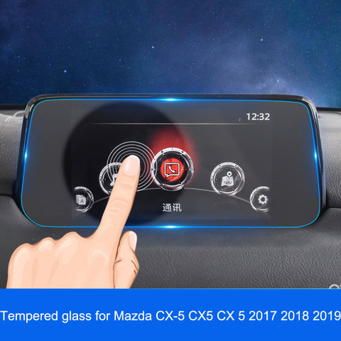 Tempered glass For Mazda CX-5 CX5 2017 2022 GPS Navigation Screen Steel material Protective Film LCD Screen Film ► Photo 1/1