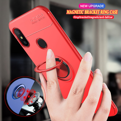 Case For Xiaomi MI Play Max 3 2 MIX2 2S Pro MI6 Pocophone X2 M2 F2 A1 A2 A3 Lite TPU Magnetic Car Stand Phone Cover Coque ► Photo 1/6