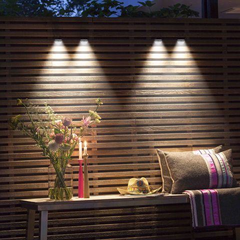 LED Solar Light Outdoor Lamp  Wall Light Waterproof Solar Powered Sunlight Spotlight for Garden Decoration ► Photo 1/6