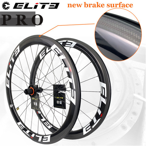 Elite PRO 700c Road Bike Carbon Wheels Bicycle Wheelset 20-24H 30 35 38 45 47 50 55 60 88mm Tubular Clincher Tubeless Cycling ► Photo 1/6