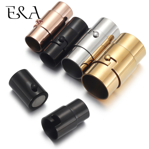 2/4pcs Stainless Steel Magnetic Clasps Hole 3mm 5mm 6mm 8mm Leather Cord Lace Safe Lock Clasp Magnet DIY Bracelet Jewelry Making ► Photo 1/6