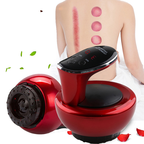 Electric Cupping massage Scraping Body Relaxation massager Stimulate Acupoints Vacuum  guasha Device Healthy Care scraper ► Photo 1/6