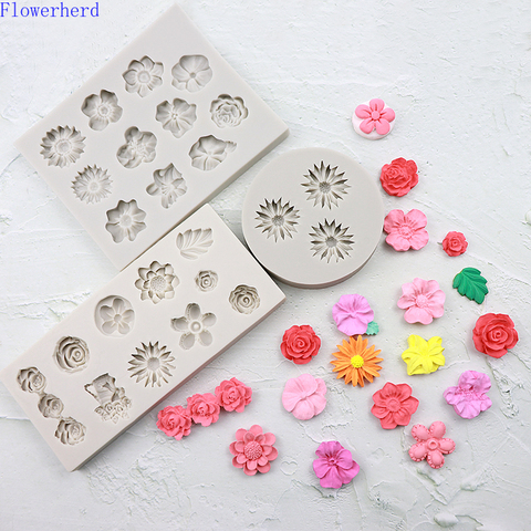 Mini Daisy Flowers Silicone Mould Chocolate Fondant Jelly Sugar