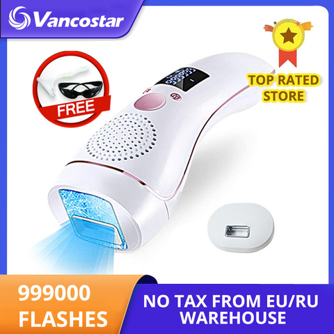 Cooling IPL Epilator 999000 Flash Hair Removal LCD Women Laser Permanent Bikini Trimmer Professional Electric depilador a laser ► Photo 1/6