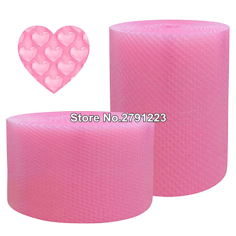 20cmx5m Pink Heart-shape mini Air Bubble Roll Party Favors And Gifts Packing Foam Roll Wedding Decoration Emballage Bulle Warp ► Photo 1/6