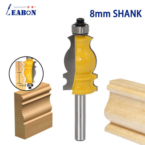 8mm shank Architectural Cemented Carbide Molding Router Bit Trimming Wood Milling Cutter for Woodwork Cutter Power Tools ► Photo 1/6