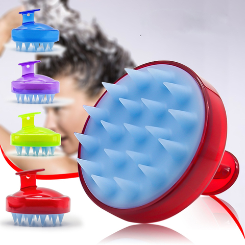 Manual Head Scalp Care Massage shampoo Brush Slimming Comb cleaning Shower Bath Exfoliate Remove Dandruff Hair Promote Hair Grow ► Photo 1/6