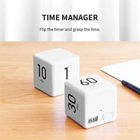 1pcs Electronic Cubic Timer Countdown Kitchen Cube Stylish Mini Time Management Stopwatch Kitchen Tools Cocina ► Photo 1/6