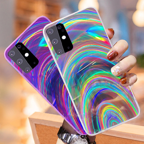 Rainbow Case For Samsung Galaxy A31 A41 M21 M30S A51 A71 A21 A21S A01 A70 A50 A30 A20 A10 A7 A9 2022 S8 S9 S10 S20 Plus Ultra ► Photo 1/6