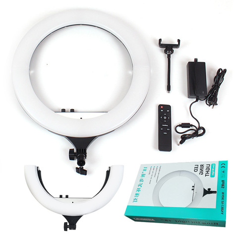 18inch 45cm LED ring light with Remote control phone holder stand Tripod ringlight Studio Photo Lamp For Photography YOUTUBE ► Photo 1/5