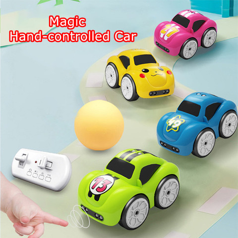 Magic Cartoon hand-controlled induction tracking car Music wireless remote control Gesture Sensor Following car Kids toys Gift ► Photo 1/6