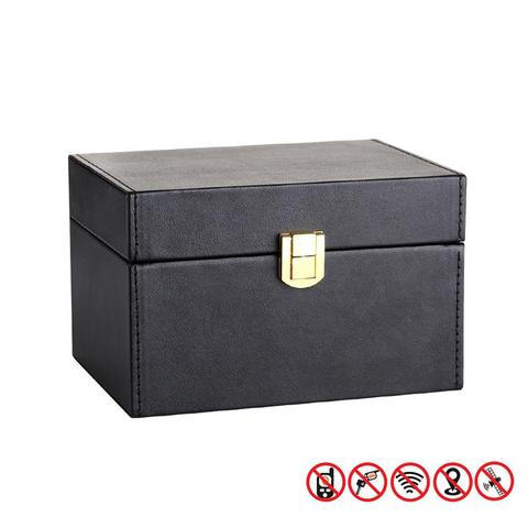 Keyless Car Key Signal Blocker Box Radiation-proof Mobile Phone Box Bank Card Anti-theft Box Key Safe Blocking Pouch Case Tools ► Photo 1/6