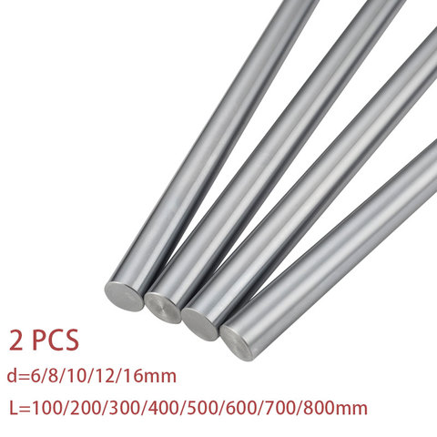 2pcs linear rail 3d printer parts Cylinder Chrome Plated Liner Rods axis Linear shaft round rod L 100 200 300 400 800 cnc WCS ► Photo 1/5