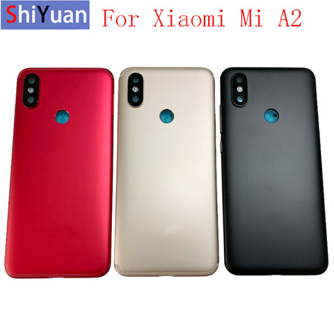 Rear Door For Xiaomi Mi A2 Battery Cover Back Housing Case For Xiaomi Mi A2 Lite Battery Cover+Power Volume Button ► Photo 1/6