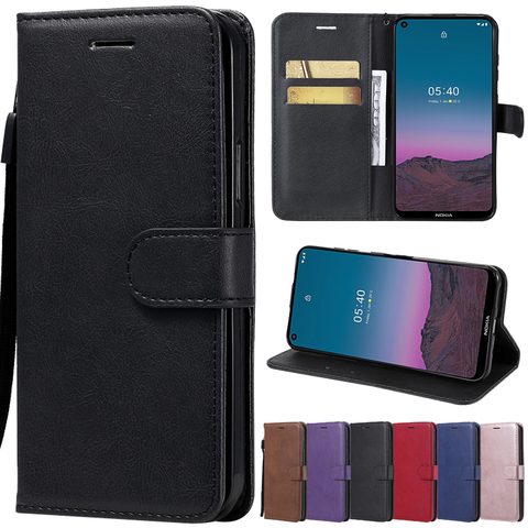 Leather Case For Nokia 3 5 6 9 2022 Pure View Nokia 1.3 2.3 2.4 3.4 N635 N640 Nokia 1 3.1 3.2 4.2 6.2 7.2 7.1 8.1 X7 X71 Plus ► Photo 1/6