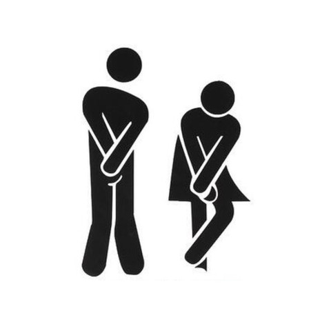 WC Toilet Entrance Sign Door Stickers For Public Place Home Decoration Creative Pattern Wall Decals Diy Funny Vinyl Mural Art ► Photo 1/6