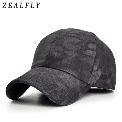 Men Camouflage Hunting Army Baseball Caps Python Pattern Tactical Fishing Cap Adjustable Snapback Hats For Women ► Photo 1/6
