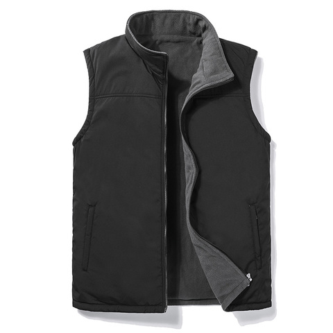 Men 2022 Autumn New Thick Sleeveless Vest Jacket WaistCoat Men's Winter Casual Warm Vests Sleeveless Outwear Fleece Jacket 5XL ► Photo 1/6