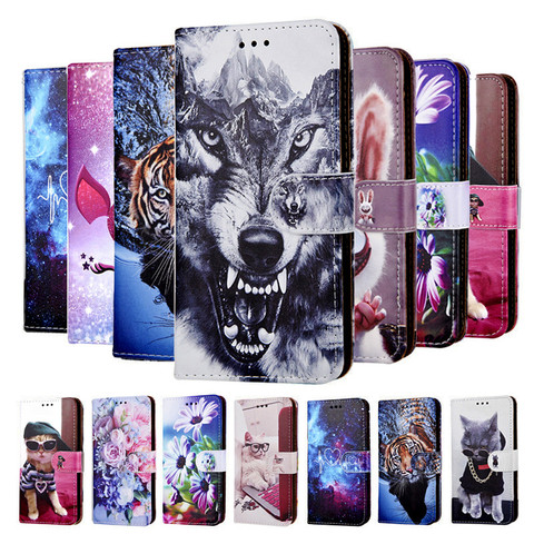 Wallet Case For Vivo Y11 Y12 Y15 Y17 Y19 Y91i 1820 Y91C Y93 Y95 Y1S V17 Neo V9 Y85 V20 SE Funda For Vivo X50 Y20 Y20i Cover Bags ► Photo 1/6