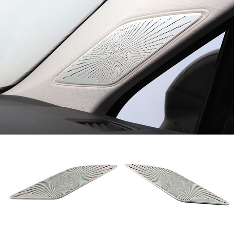 For VW Volkswagen Touareg CR7 2017 2022  Car A Column Loudspeaker Decoration Door Horn Cover Speaker Net Protection Styling ► Photo 1/6