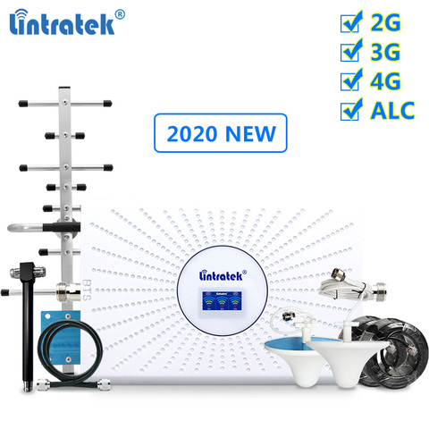 Lintratek 2022 NEW 2G 3G 4G Repeater 70dB ALC Signal Booster 900 1800 2100MHz Network Booster Signal Amplifier Voice & Data LTE ► Photo 1/6