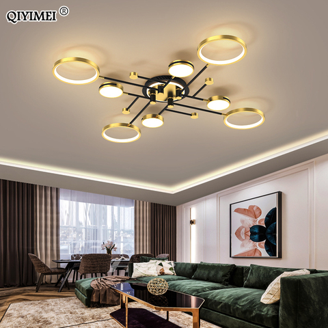 New Modern LED Chandelier Lights Dimmable For Bedroom Living Room Kitchen Salon Lustre Lamps Home Lighting With Remote Control ► Photo 1/6