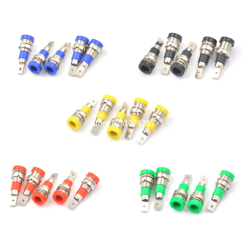 5pcs 4MM Binding Post Banana Socket panel mount Test Probe Female Jack Socket Multimeter instrument Plug Wire Connector ► Photo 1/5