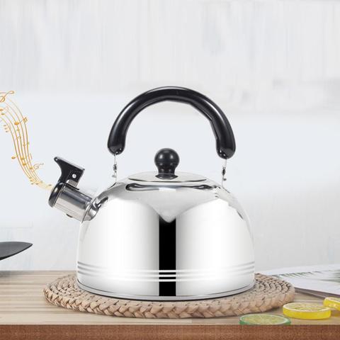 2/3/4L Stainless Steel Kettle Durable Rust-proof Whistle Pot Teapot Flat Bottom Induction Cooker Gas Stove Kettle Kitchen Tool ► Photo 1/6