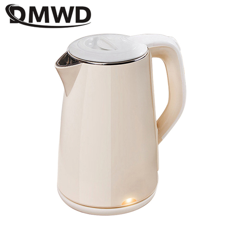 DMWD Quick heating Electric Kettle Stainless Steel Inwall Safety Auto-Off Function 1.8L big capacity 1500W,pink nlue ► Photo 1/4