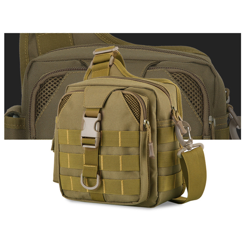 USB Multifunction Men's Tactical Sling Shoulder Bag Men Outdoor Sport Messenger Bag For Military Crossbody Camouflage Bag  X116D ► Photo 1/6
