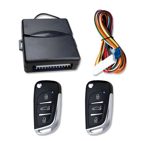 Universal Car Auto Keyless Entry System Button Start Stop LED Keychain Central Kit Door Lock with Remote Control ► Photo 1/6