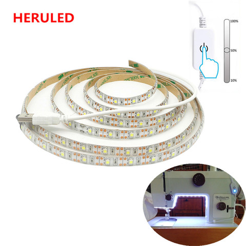 Touch Dimmable Led Strip Light Waterproof 5V USB Led Strip Tape For Kitchen TV Backlight Mirror Bedroom Sewing machine Lights ► Photo 1/6