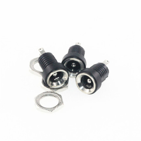 10pcs DC-022B 3A 12V Female DC Power adapter dc jack connector DC022B 5.5 X 2.5 2.1 mm 3.5 X 1.3 mm DC Power plug male 5.5*2.1mm ► Photo 1/3