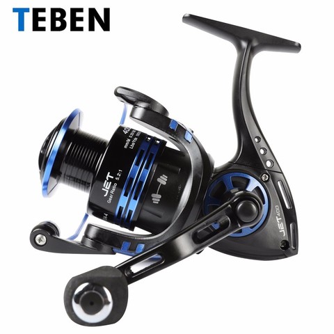 Teben Original Max Drag 18kg 8 BB 5.2:1 Carp Fishing FreshWater Spinning Reel 2000-6000 Series Fold EVA Handle Reels Fish ► Photo 1/6