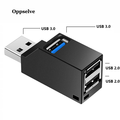 USB 3.0 HUB Adapter Extender Mini Splitter Box 3 Ports for PC Laptop Macbook Mobile Phone High Speed U Disk Reader for Xiaomi ► Photo 1/6