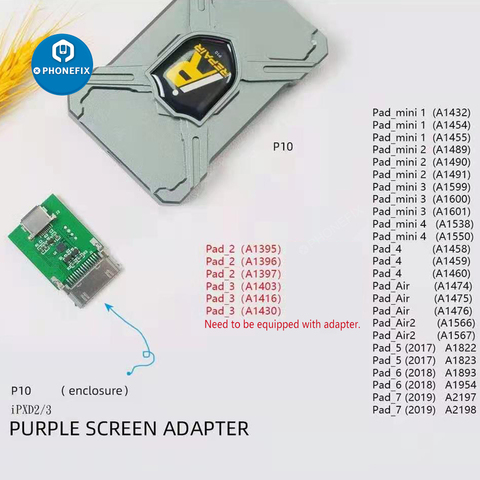 iRepair P10 DFU for iPad & iPhone NAND Programmer / OEM DCSD Cable Engineering Cable Used with DFU Box One Button Purple Screen ► Photo 1/6