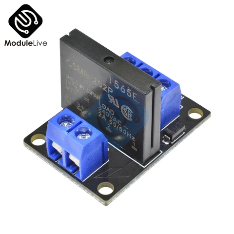 G3MB-202P 5V DC 1 Channel Solid-State Relay Board Module For Arduino High Level Fuse For Arduino SSR G3MB-202P ► Photo 1/6