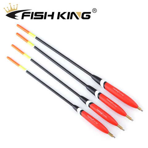 FISH KING 4pcs/pack Barguzinsky Fir Float 1.2+2.0g/1.5+1.5g/2.0+2.0g/2.5+3.0g Balsa Bobber Cork Vertiacl Buoy Carp Fishing Float ► Photo 1/6